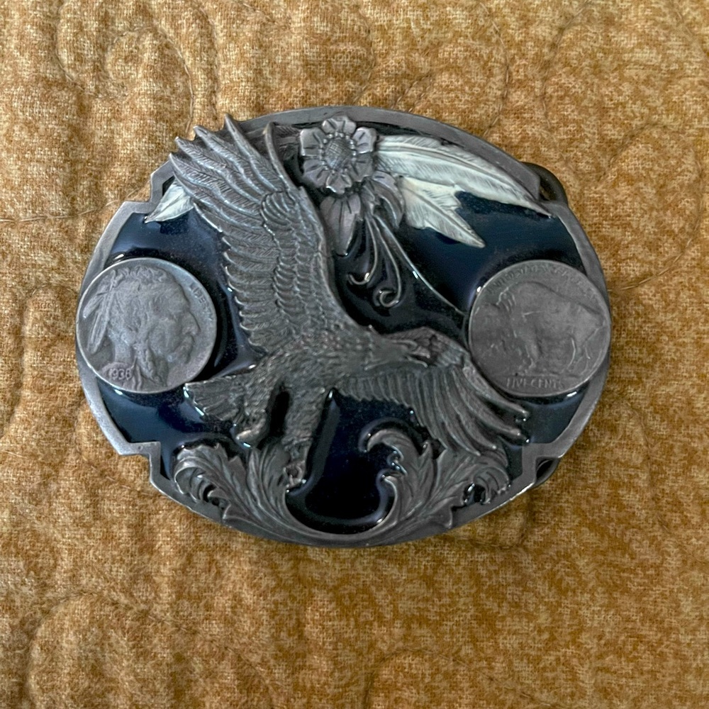 Native American Buffalo Nickel belt buckle
